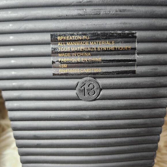 BP. Braided Slide Sandal In Black - Picture 4 of 6